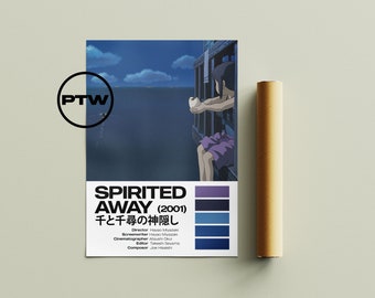 Spirited Away Poster / Spirited Away Print / Spirited Away / Studio Ghibli Poster / Ghibli Poster / Anime Movie Poster / Miyazaki Poster