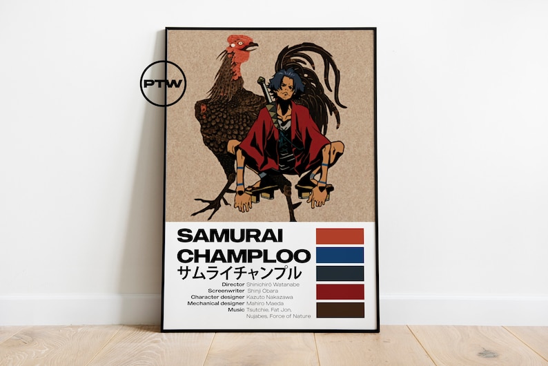 Samurai Champloo Poster / Samurai Champloo Print / Samurai Champloo ...
