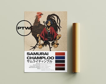 Samurai Champloo Poster / Samurai Champloo Print / Samurai Champloo / Anime Poster / Samurai Poster / Japanese Poster / Japanese Art Poster