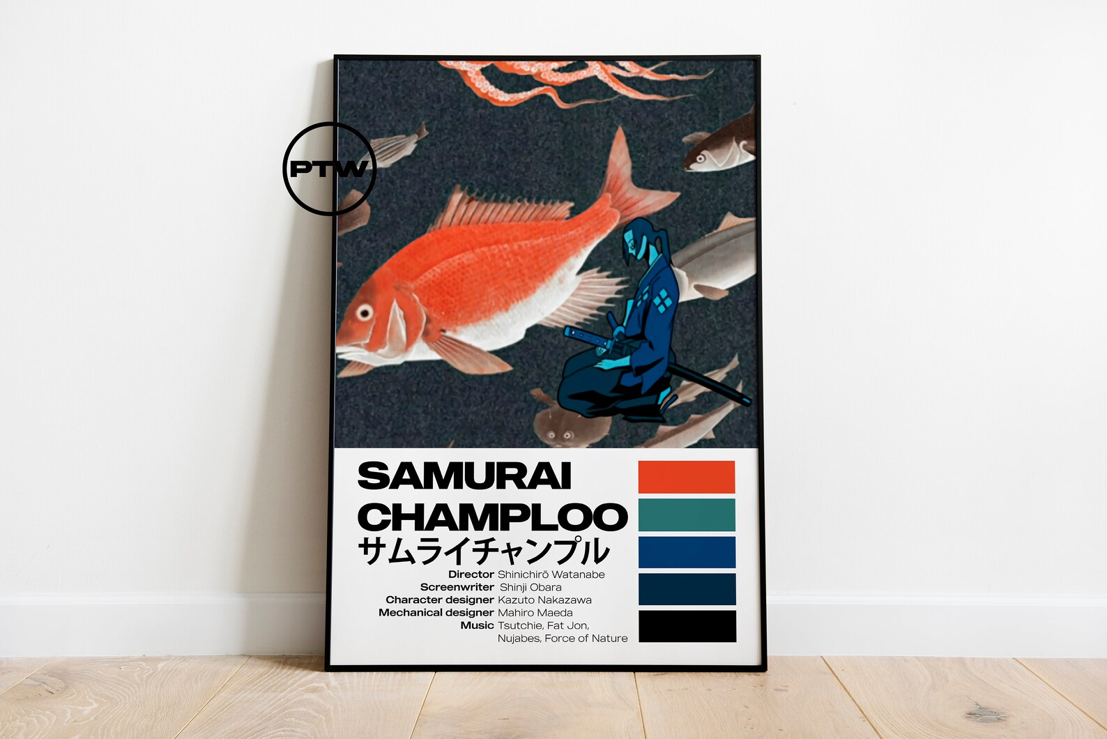 Samurai Champloo Poster / Samurai Champloo Print / Samurai Champloo ...