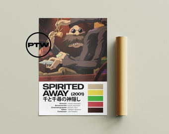 Spirited Away Poster / Spirited Away Print / Spirited Away / Studio Ghibli Poster / Ghibli Poster / Anime Movie Poster / Miyazaki Poster