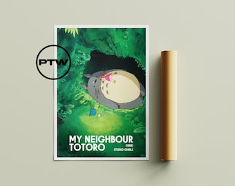 My Neighbour Totoro Poster / My Neighbour Totoro Print / My Neighbour Totoro  / Studio Ghibli Poster / Ghibli Poster /  Miyazaki Poster