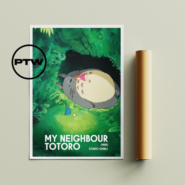 My Neighbour Totoro Poster / My Neighbour Totoro Print / My Neighbour Totoro  / Studio Ghibli Poster / Ghibli Poster /  Miyazaki Poster