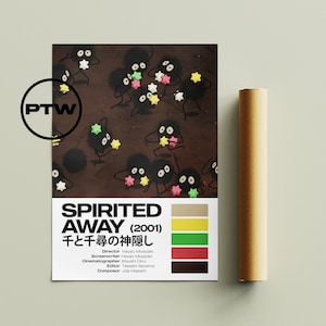 Spirited Away Poster / Spirited Away Print / Spirited Away / Studio Ghibli Poster / Ghibli Poster / Anime Movie Poster / Miyazaki Poster