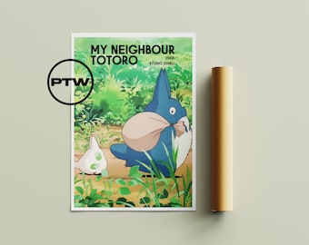 My Neighbour Totoro Poster / My Neighbour Totoro Print / My Neighbour Totoro  / Studio Ghibli Poster / Ghibli Poster /  Miyazaki Poster