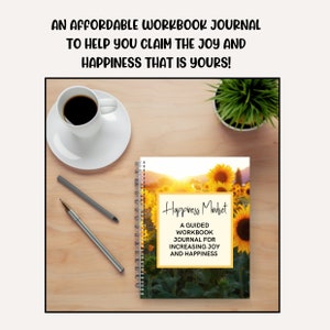 This happiness workbook journal provides practical tools and strategies to help you cultivate a greater sense of self-awareness, harness your strengths, and identify the activities and relationships that bring you joy.