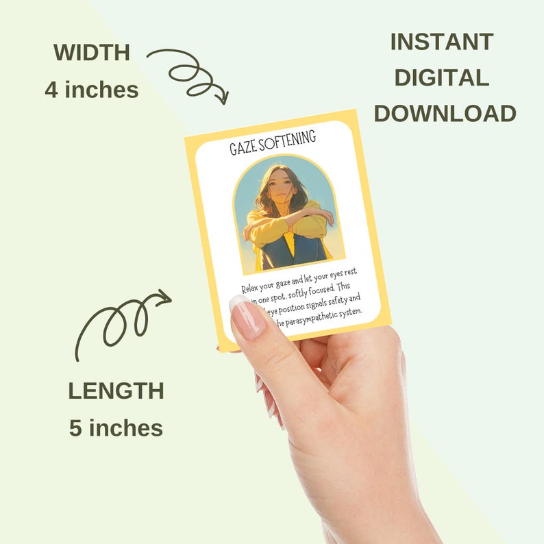 Ideal for professionals in trauma therapy or individuals seeking personal growth, these cards provide accessible, hands-on techniques to manage anxiety, PTSD, and nervous system dysregulation.