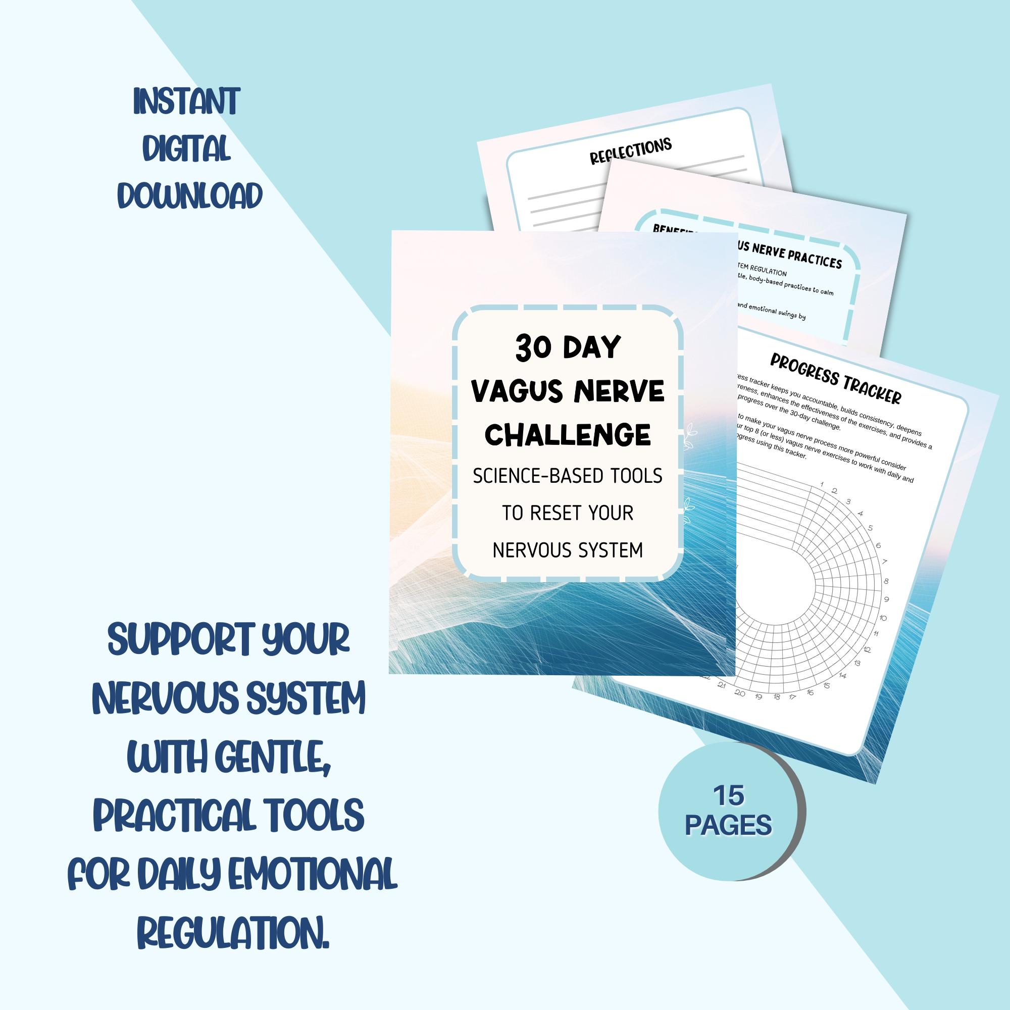 Vagus Nerve 30 Day Challenge Nervous System Regulation Journal ...
