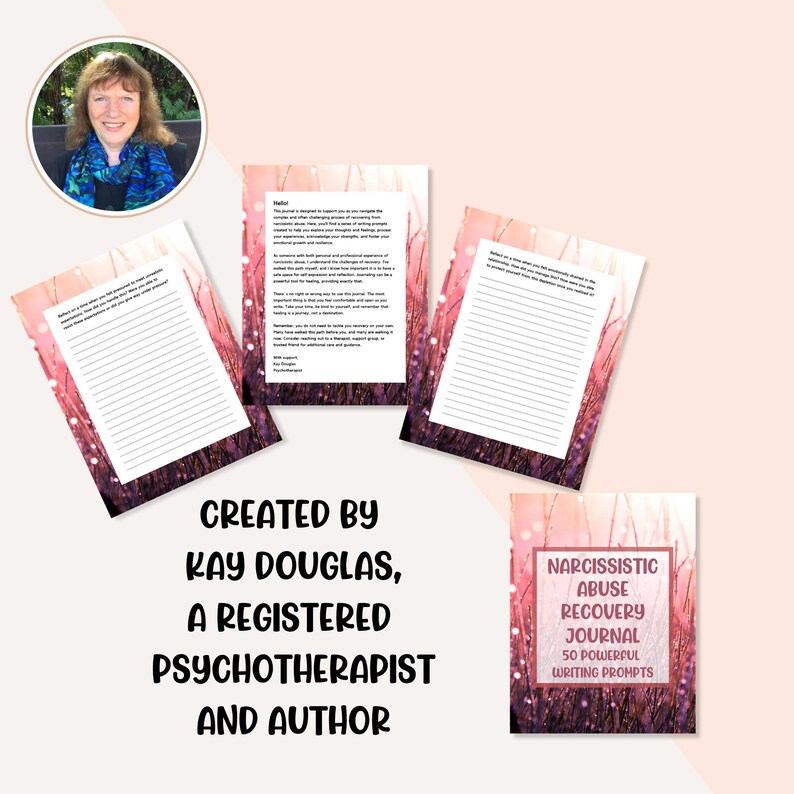 These writing prompts have been designed by Kay Douglas, a psychotherapist who specializes in this field