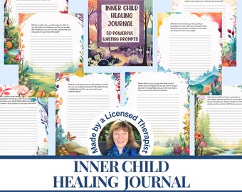 50 Heal Your Inner Child Writing Prompts Childhood Trauma Recovery Journal prompts for Mental Health therapist tools Printable download pdf