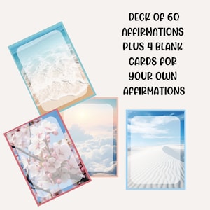 There are 4 blank affirmation cards which can be written on to provide extra personalized affirmations.