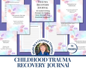 Therapy workbook for Healing Childhood Trauma  Mental health tools Inner child work ACE therapy worksheets Internal Family Systems PDF 74 pg
