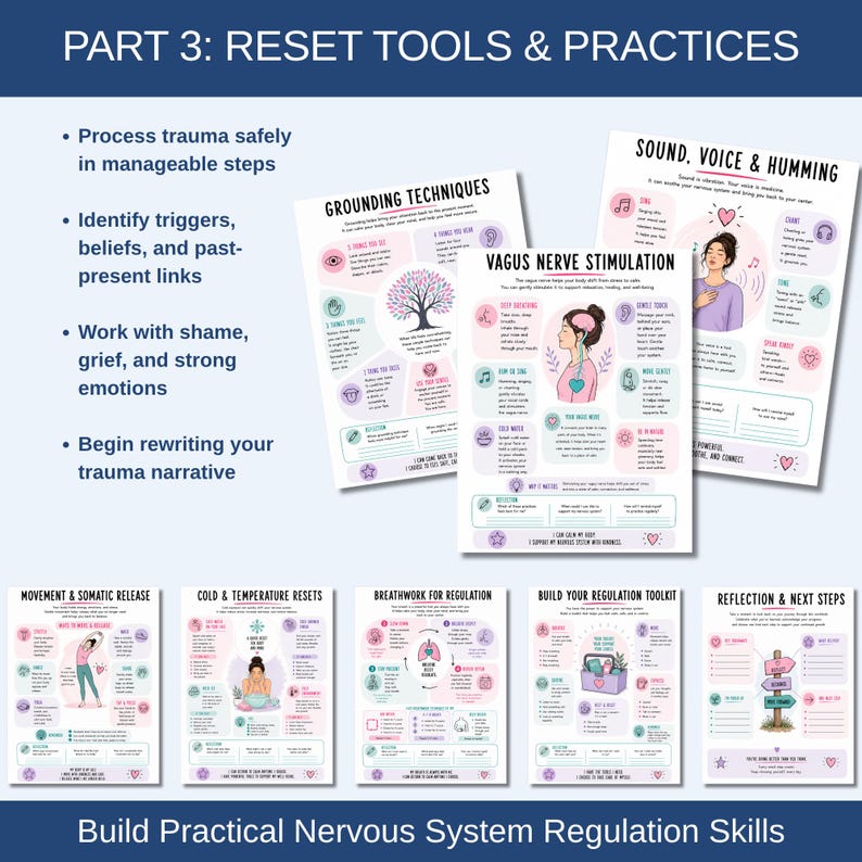Nervous System Reset Workbook | Somatic Exercises for Trauma Healing ...