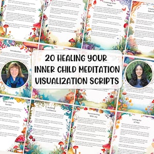 20 script di visualizzazione di meditazione per guarire il tuo bambino interiore per il recupero dai traumi infantili Strumenti per terapisti PDF download digitale