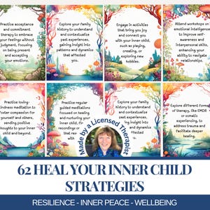 These 64 Heal Your Inner Child Strategy Cards are a powerful tool for anyone committed to healing and transforming their childhood trauma.
