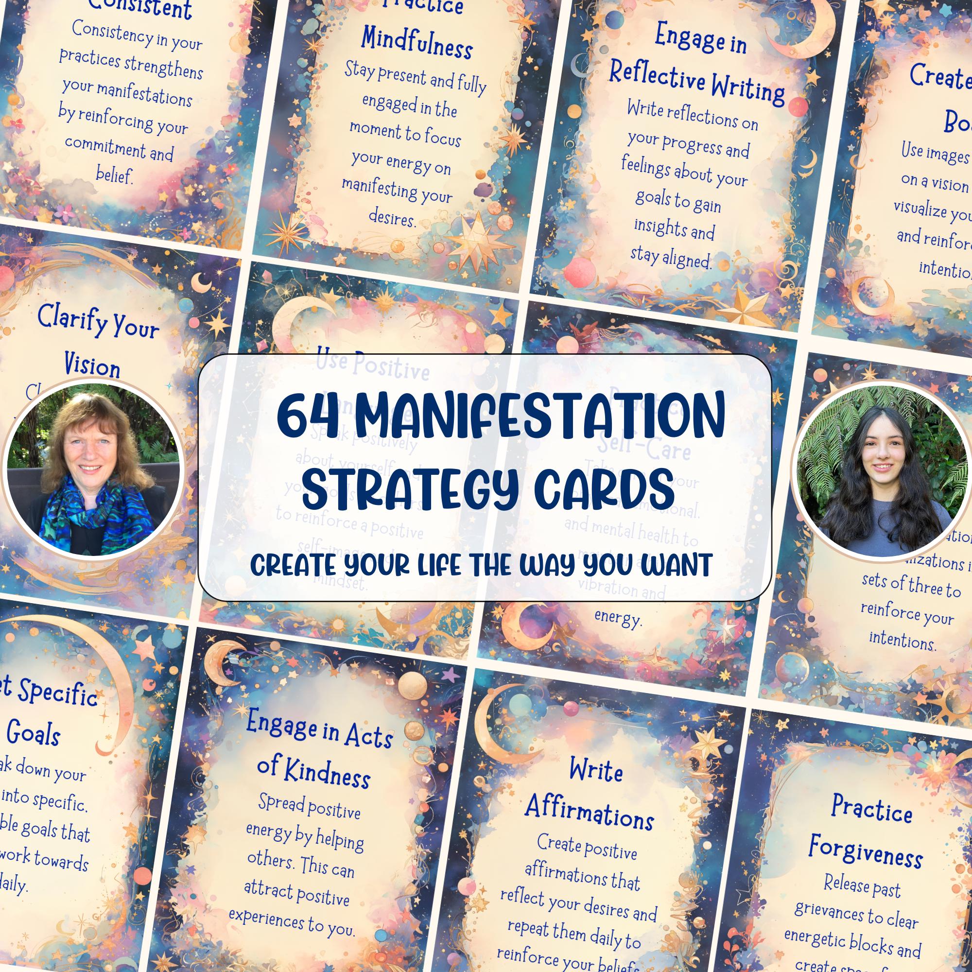 64 Manifestation Strategy Cards for Spiritual Growth Law of Attraction ...