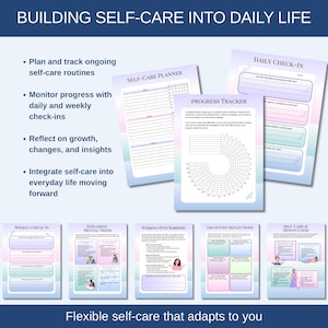 Build self care into your daily life in a sustainable way with this ebook workbook.