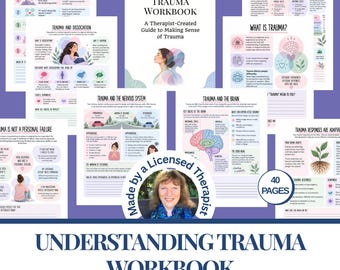 Arbeitsbuch zum Thema Trauma | Therapieressourcen | Emotionsregulation | Bewältigungsstrategien für komplexe posttraumatische Belastungsstörung (CPTSD) | Beratungsressource | PDF-Download