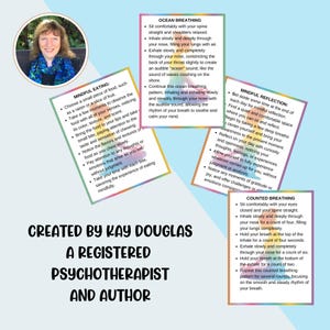 These flashcards have been created by Kay Douglasm a psychotherapist and an author.