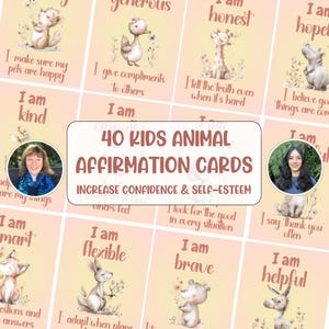40 jolies cartes d'affirmation pour les enfants, citations de confiance, affirmations d'encouragement, cadeau pour fille ou garçon, cadeau pour enfant, téléchargement numérique
