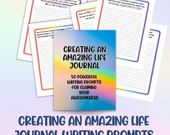 Goal setting writing prompts Printable journal Mental health prompts Motivation Journal Self help wellness journal Manifestation Workbook