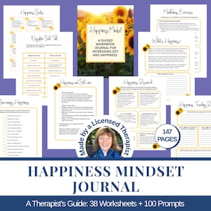 Werkboek voor een gelukkige mindset: Werkbladen voor zelfzorg, mindfulness en hulp (digitale download)