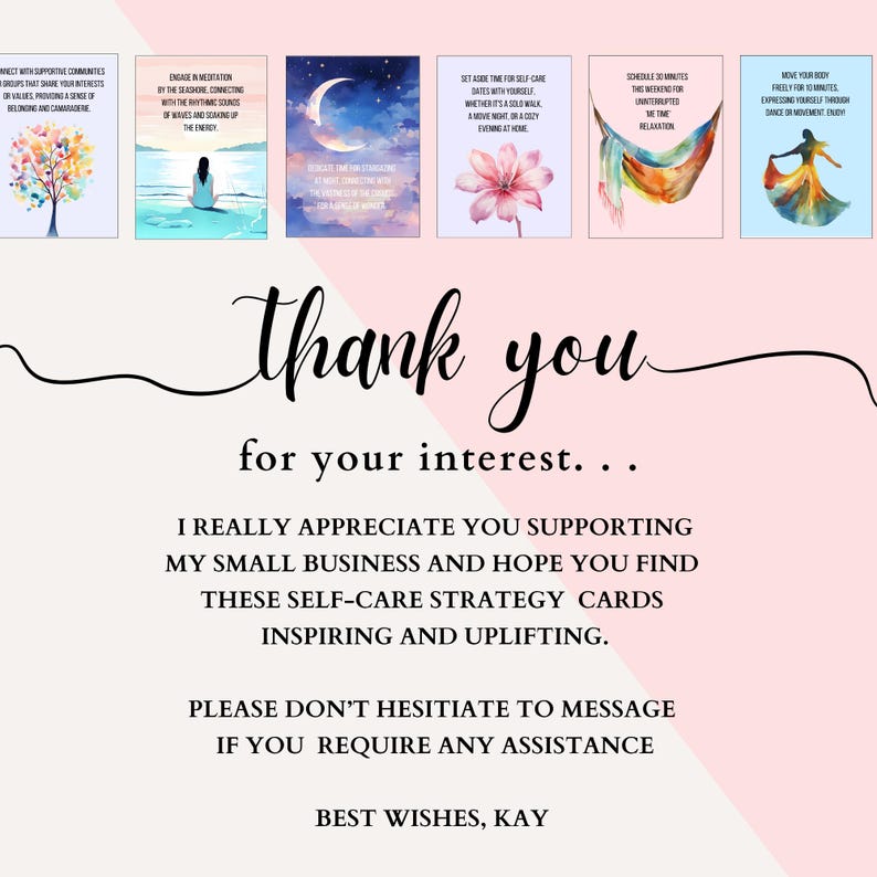 Thank you for supporting my small business, I really appreciate it.