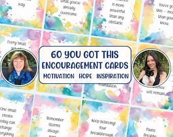 60 Positive Affirmation Cards Printable affirmations for self care, self love, and empowerment 60 Inspiring messages of hope and motivation