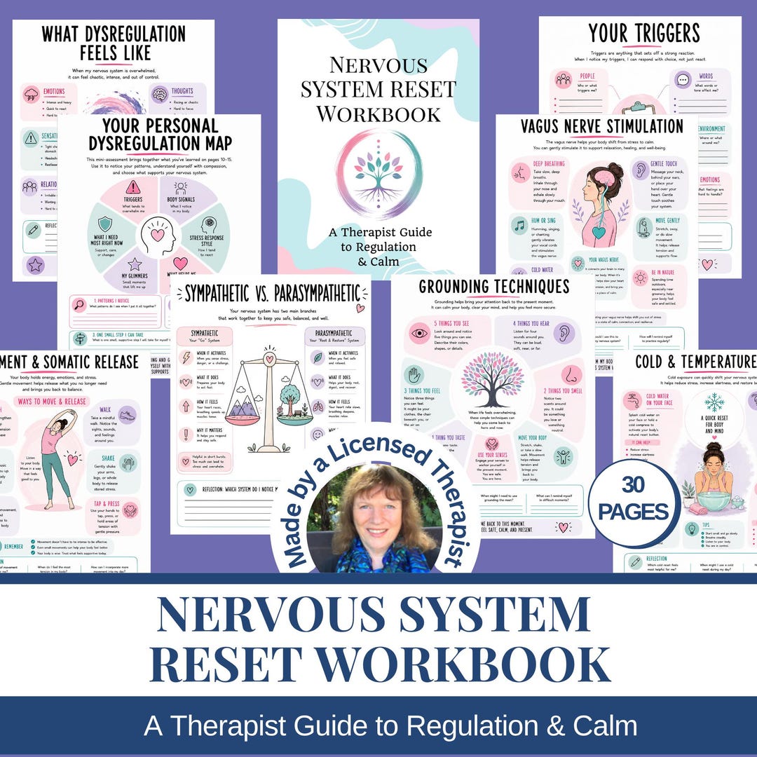 Nervous System Reset Workbook | Somatic Exercises for Trauma Healing ...