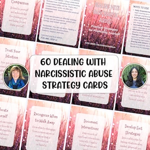 60 Cartes stratégiques pour faire face au narcissisme Survivant narcissique Guérir le rétablissement de la violence Aide en cas de violence conjugale Outils pour thérapeute Aide en cas de traumatisme post-traumatique