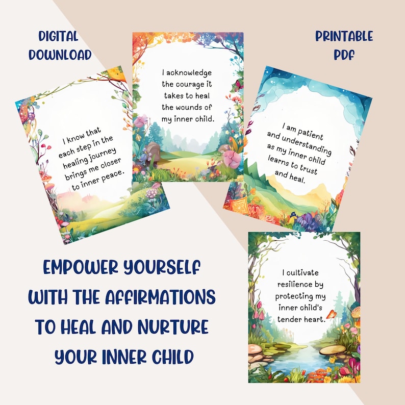 Empower yourself with the affirmations to nurture your inner child.