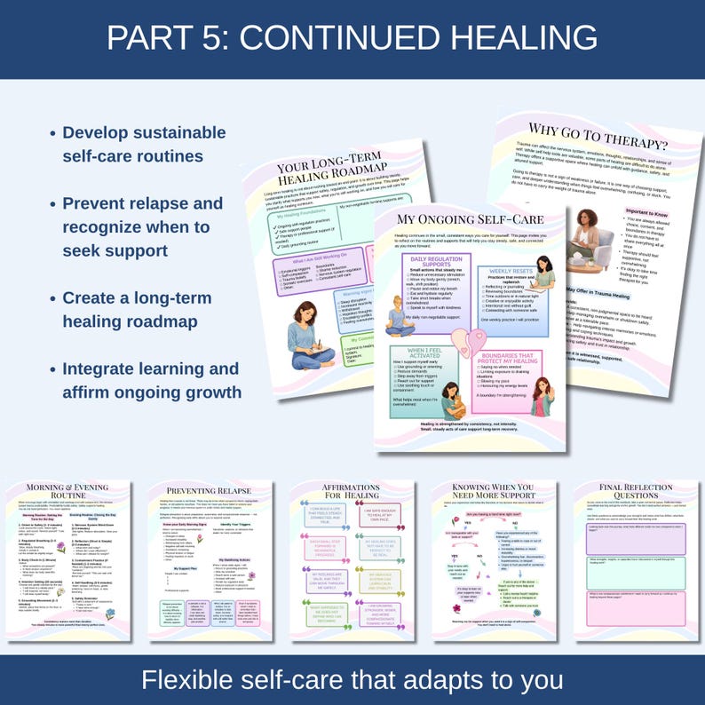 Part 5 is about continuing the healing journey