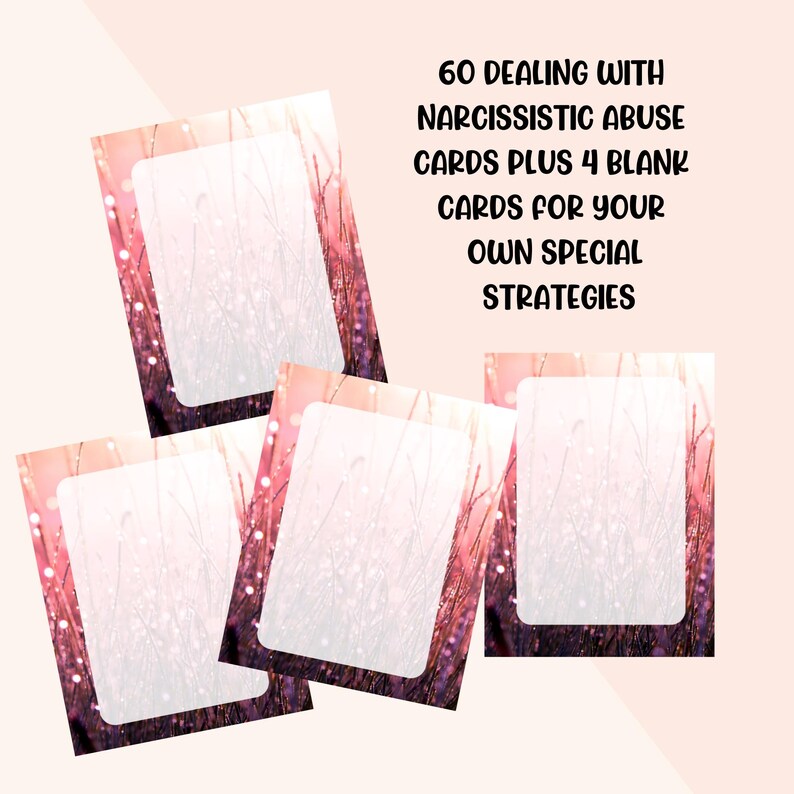 There are 4 blank cards for you to write your own strategies that you have found empowering.