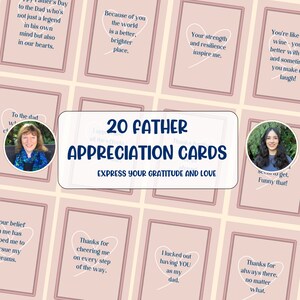 24 Vatertagskarten. Danksagungen an Papa. Druckbares Geschenk des Vaters. Papa Dankeschön Geschenk. Digitaler Download Kartendeck. PDF-Datei