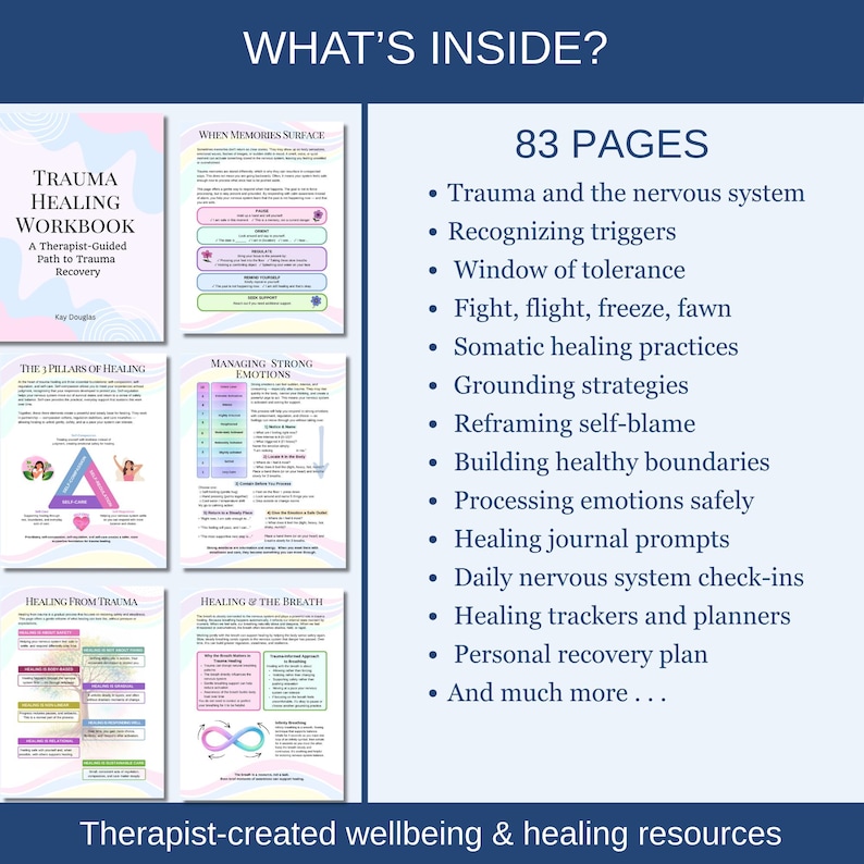 This journal has been created by a registered psychotherapist and trauma survivor with a passion for heart-centered, evidence-based healing tools.