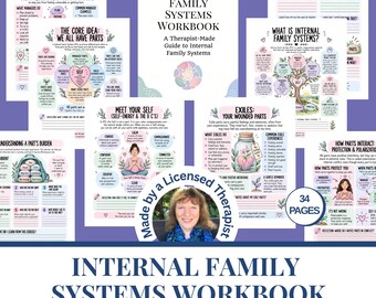 Internal Family Systems Workbook | IFS Parts Mapping | IFS Worksheets | Psychoeducation | Inner Child | Counseling Resources | Digital PDF
