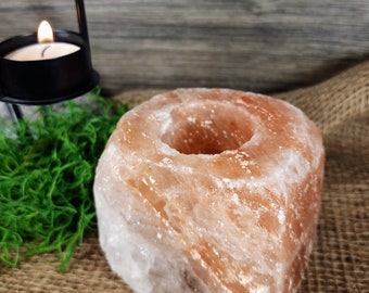 Gorgeous Himalayan Salt Tealight Candle Holder