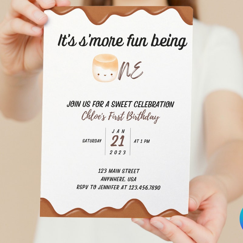 Smores Invitation - Etsy