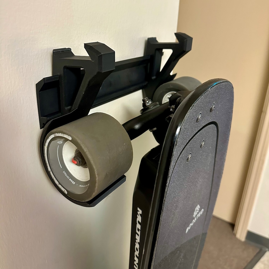 Electric Skateboard Wall Mount Displays Skateboard From Both Sides Etsy