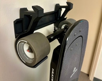 Electric Skateboard Wall Mount - Displays Skateboard from both sides