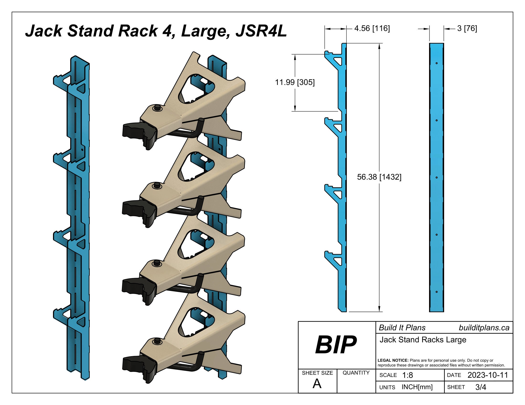 DIY Large Jack Stand Rack DXF Cut Files 312 Ton Jack Stands Etsy