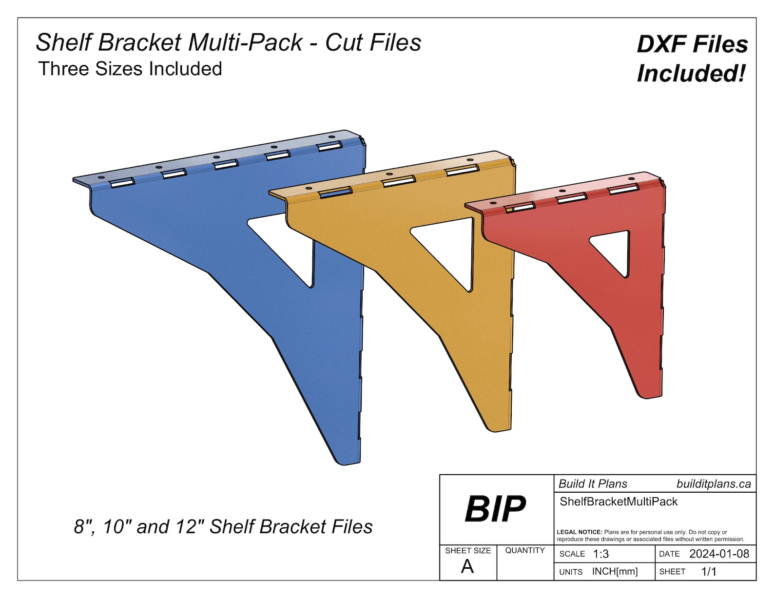 Shelf Bracket DXF Files - DIY Shelving Support Cut Files - Etsy