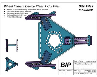 DIY Wheel Fitment Device Cut Files And Plans For Offset Measuring Device Plasma Cut Files And Plans To Measure Rim Backspacing On Cars