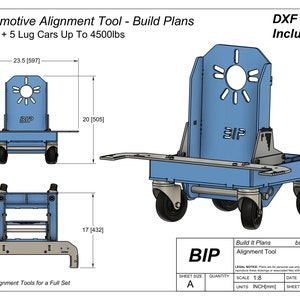 Wheel Alignment Tool DXF - Front Toe Adjustment Device Cut Files