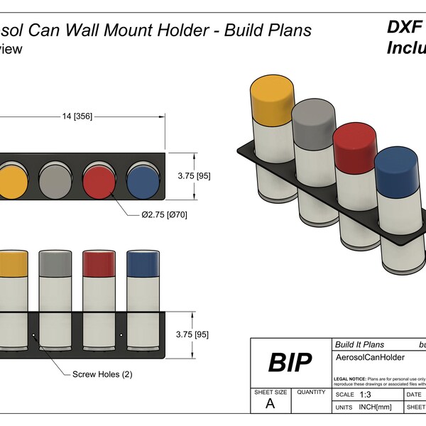Spray Can Holder Etsy