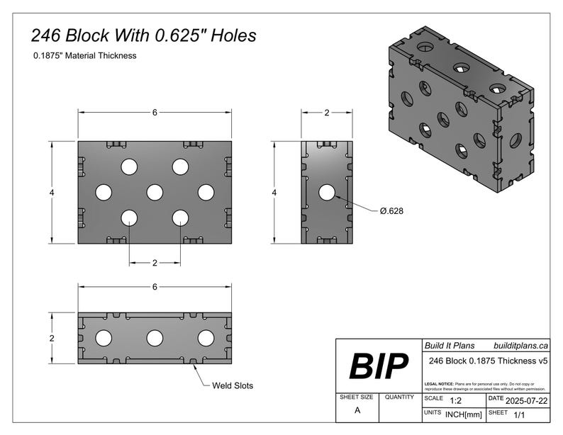 246 Block DXF Cut Files - 0.1875 Thick Material Fixture Block File Pack ...