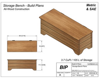 Storage Bench Plans PDF Plans For Entryway Storage Bench Simple Plans DIY Bench With Compartment Entrance Way Seat Build Plans