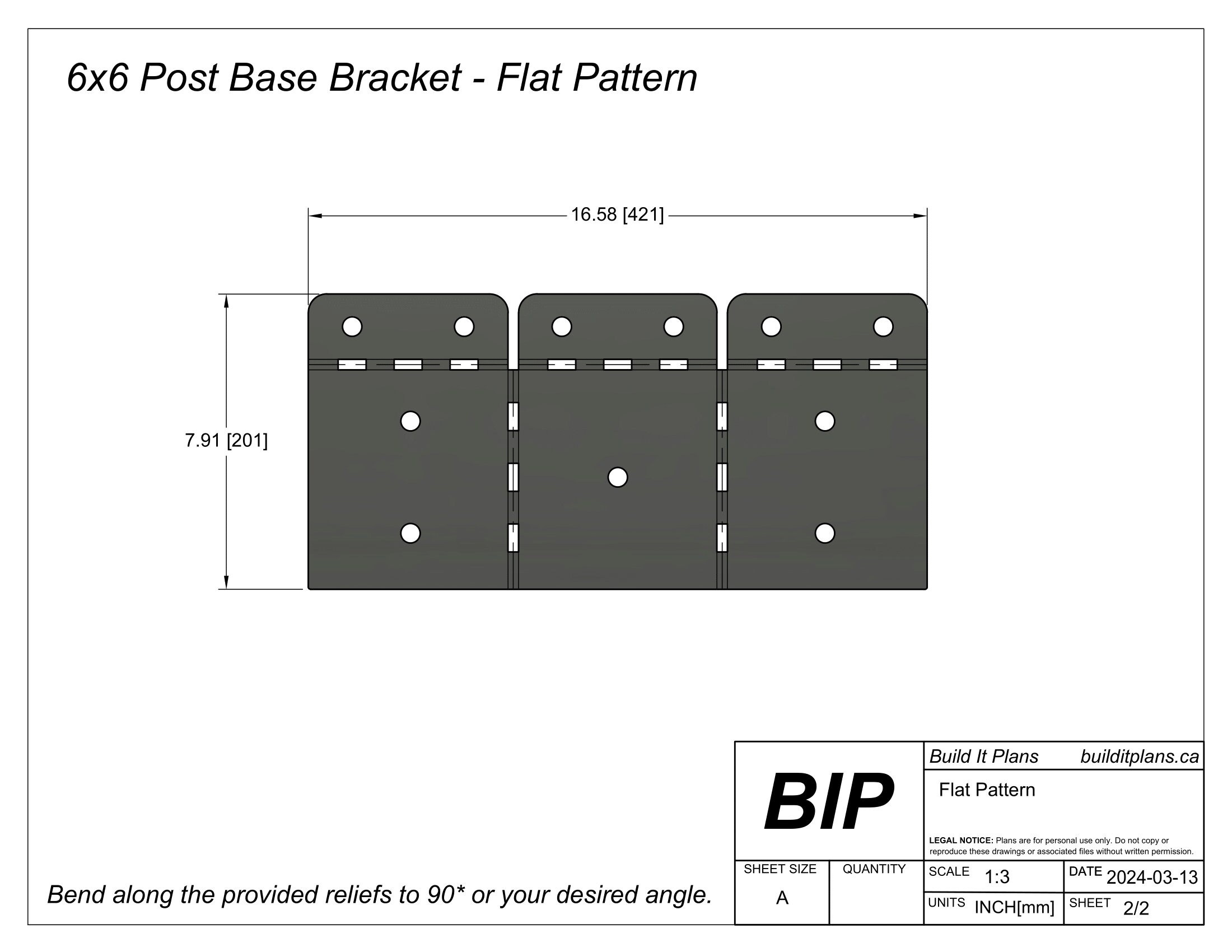 Post Mod Dxf 6x6 Post Base Mount Bracket DXF Cut File - Etsy