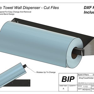 Portasciugamani DXF – Porta dispenser a parete per asciugamani da negozio