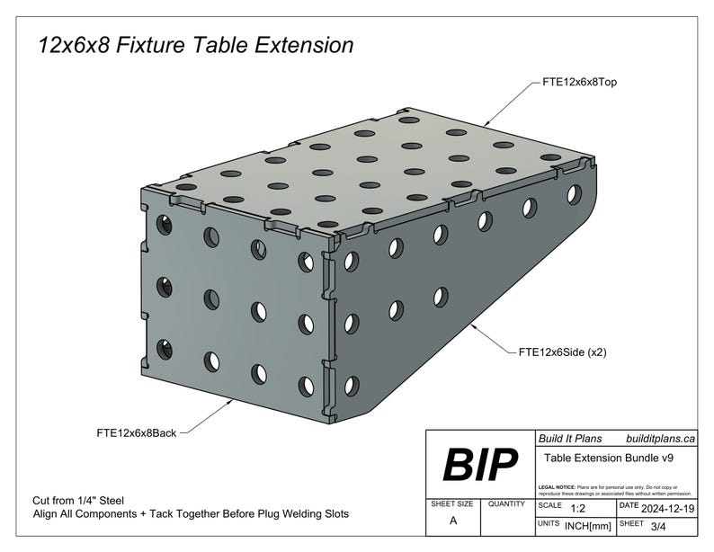 Fixture Table Extension DXF File Bundle – Welding Table Extensions - Etsy